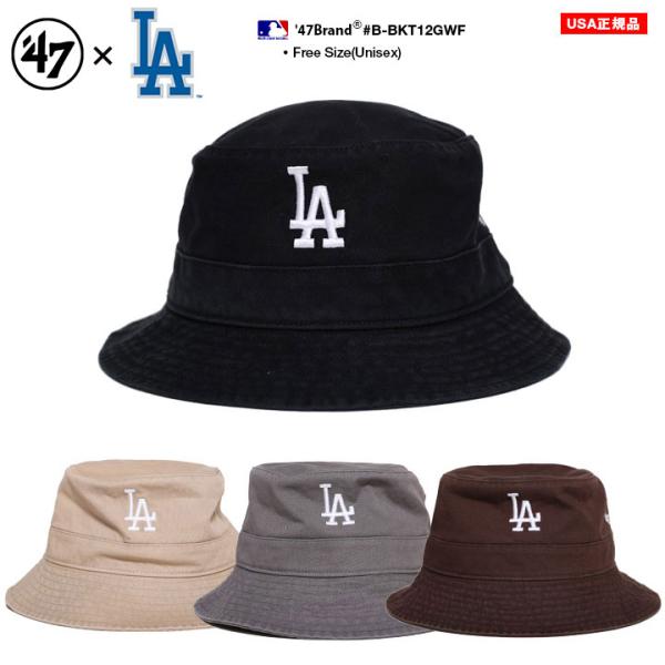 47 ハット ドジャース 公式 バケットハット バケハ 帽子 hat メ全4色 大きいサイズ MLB...