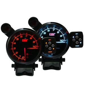 オートゲージ タコメーター PK 80Φ 2色LED 外付ワーニングライト