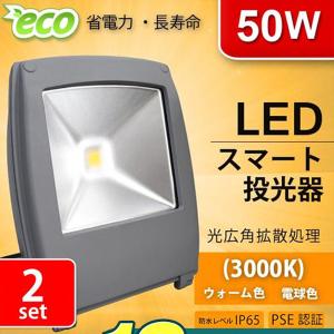 LED投光器 50W 500W相当 防水 LEDライト 薄型LED 作業灯 防犯灯 ワークライト 看板照明 屋外 ガレージ 昼光色 一年保証 2個セット｜weimall