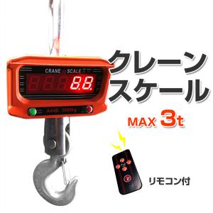 充電式 デジタルクレーンスケール 3t 吊秤 3トン リモコン付き