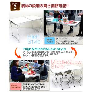 アウトドアテーブル セット キャンプ チェア4...の詳細画像4