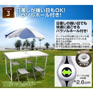 アウトドアテーブル セット キャンプ チェア4...の詳細画像5
