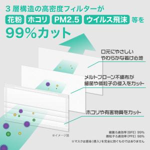クーポンで1箱251円 不織布マスク やわらか...の詳細画像1