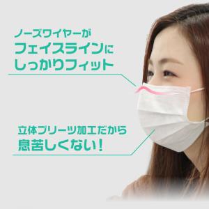 クーポンで1箱251円 不織布マスク やわらか...の詳細画像2
