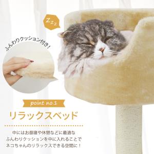 キャットタワー 大型猫用 据え置き スリム キ...の詳細画像3