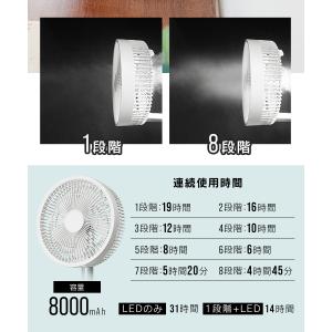 扇風機 折りたたみ DCモーター 首振り サー...の詳細画像5