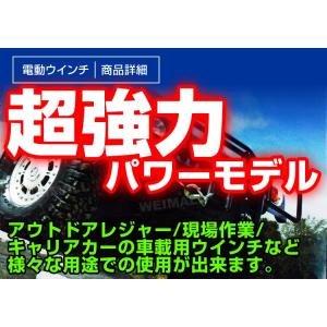 電動ウインチ 12v 6000LBS(2722...の詳細画像2