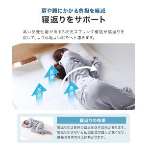 マットレス 高反発 シングル 三つ折り 厚さ5...の詳細画像5