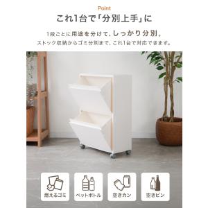 ゴミ箱 30L 収納ボックス 分別ごみ箱 スリ...の詳細画像5
