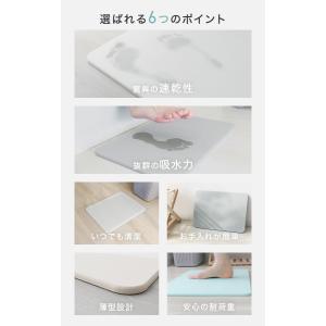 珪藻土バスマット 成分調査済 40cm ノンア...の詳細画像5