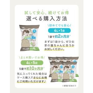 お試し用 猫砂 紙 木製 飛び散りにくい 5L...の詳細画像3