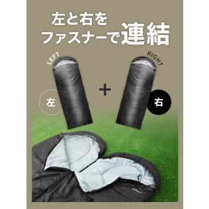 寝袋 冬用 最強 シュラフ コンパクト 封筒型...の詳細画像3