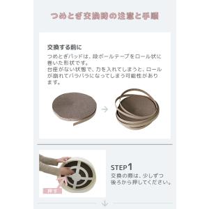 猫 爪とぎ 交換ボウル2枚セット Mサイズ ダ...の詳細画像3