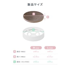 猫 爪とぎ 交換ボウル2枚セット Mサイズ ダ...の詳細画像5