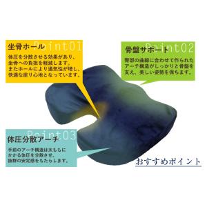 骨盤矯正 クッション 低反発 カバー 洗える ...の詳細画像3