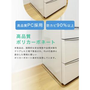 冷蔵庫マット 下敷きマット 透明 ポリカーボネ...の詳細画像2