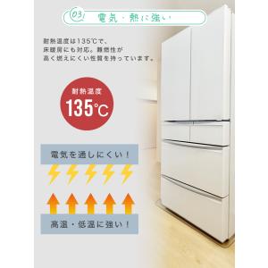 冷蔵庫マット 下敷きマット 透明 ポリカーボネ...の詳細画像5