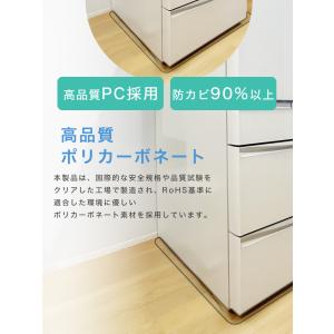 冷蔵庫マット 下敷きマット 透明 ポリカーボネ...の詳細画像2