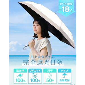 日傘 折りたたみ傘 完全遮光 軽量 晴雨兼用 ...の詳細画像1