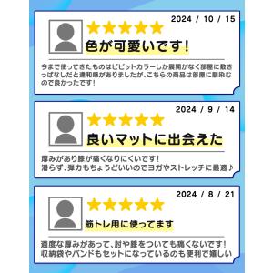 ヨガマット 10mm 厚手 幅広 ケース 収納...の詳細画像3