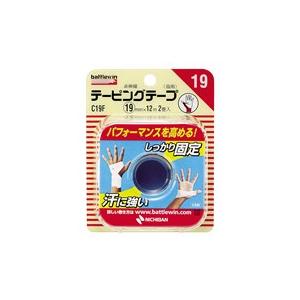ニチバン バトルウィン テーピングテープ 非伸縮タイプ 19mm×12m 2