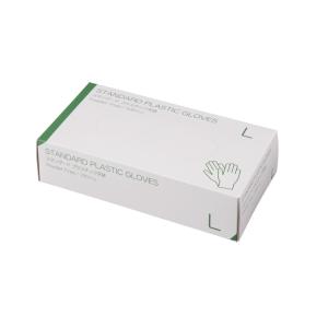 スタンダード プラスチック手袋 パウダーフリー Lサイズ 100枚入 松吉医科器械 24-675