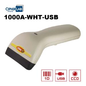 5年保証 USB接続 バーコードリーダー 1000A-WHT-USB バーコードスキャナー 67mm幅 タッチ式 法人限定 業務用｜welcom-barcode