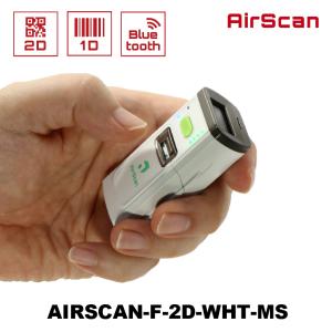 【5のつく日+4%】 2次元バーコードリーダー Bluetooth AIRSCAN-F-2D-WHT-MS QRコード対応 バッテリー付属 棚卸 ウェルコムデザイン 業務用 法人向け｜welcom-barcode