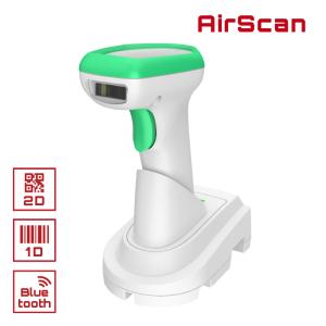 【5のつく日+4%】 2次元バーコードリーダー Bluetooth ワイヤレス AIRSCAN-H-2D-WHT-BTSET 充電クレードルセット 2年保証 ウェルコムデザイン 業務用 法人向け｜welcom-barcode