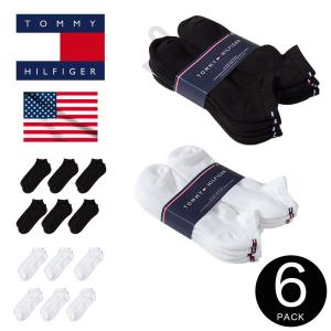 トミーヒルフィガー TOMMY HILFIGER 靴下 ソックス アンクルソックス メンズ アンクレット 6足組 Sport Cushion Liner セット 無地 ワンポイント