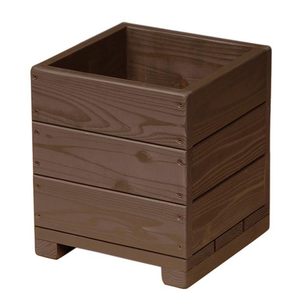 【国産木材・日本製】WelcomeWood 木製植木鉢 H9D-CB 9号 28cm角 高さ32cm...