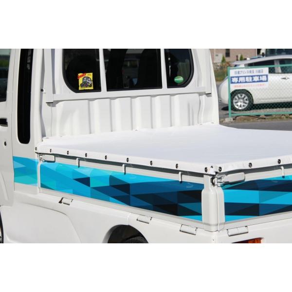 軽トラック用 キャリア・デコレーションシート 三角模様