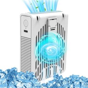 携帯扇風機ベルトファン 腰ベルト扇風機 腰掛け・卓上・首掛け扇風機 USB 充電式 ジェットファン ポータブルファン 携帯扇風機 屋外作業 熱中