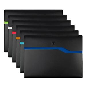 VANRA ファイルケース a4 ファイルフォルダー スナップフォルダ プラスチック封筒 大容量 防水 ファイルフォルダーオーガナイザー ポケッ