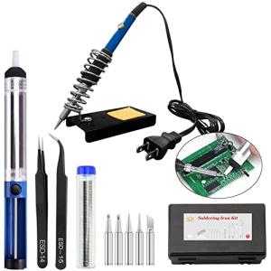 Manelord はんだごてセット 温度調節可(200〜450℃)ハンダゴテ