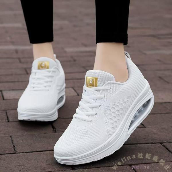 スニーカー レディース 厚底 おしゃれ 軽量 通気性 Welina（株） 春夏秋 ウォーキングシュー...