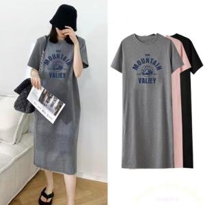 授乳口付き マタニティ ルームウェア ロング丈半袖 Welina（株） Tシャツワンピ パジャマ 妊婦 ママ 入院着 産前産後 授乳服 らくちん