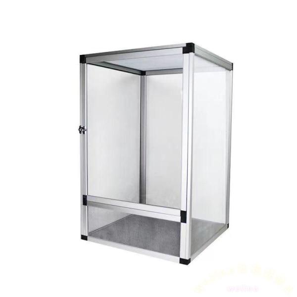 爬虫類ケージ アクリルガラス 通気性 レプタイルボックス ３サイズ Welina ３２×３２×４６／...