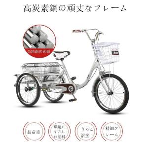 大人用三輪自転車 電動アシスト風 3輪トライク...の詳細画像1