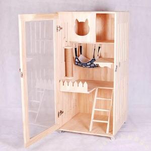 猫用キャビネット 木製 キャットトイレ収納 棚付き家具 Welina リビングに置ける目隠し設計 無垢材風で高級感 猫用品をまとめて整理