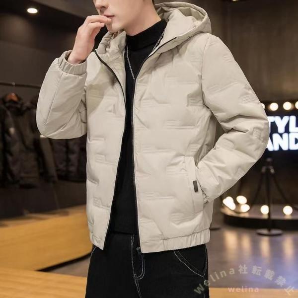 ダウンジャケット メンズ ホワイトダックダウン フード Welina（株） 40代50代60代の冬ア...