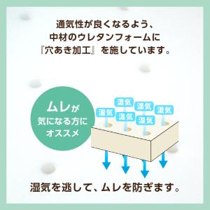 マットレス ダブル マットレストッパー 三つ折...の詳細画像2
