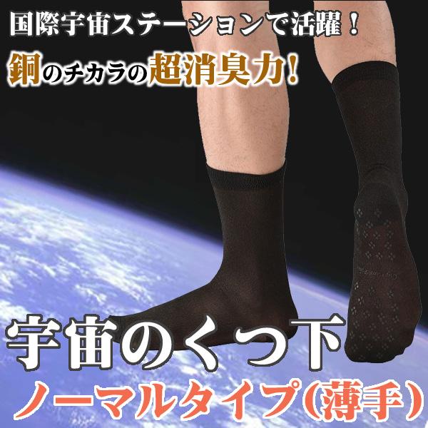 消臭 制菌 保温　セイホウ 宇宙の靴下 ノーマルタイプ(薄手) 『メール便で送料無料』24〜26cm...