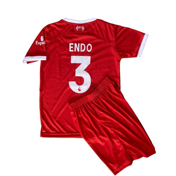 遠藤 背番号3 リバプール ホーム 23/24 子供用　海外 サッカー レプリカ ユニフォーム トッ...
