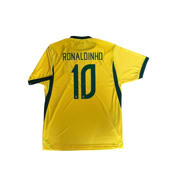 ロナウジーニョ背番号10 ブラジル代表 ホーム 2026年モデル 限定生産  ユニフォーム  トップ...