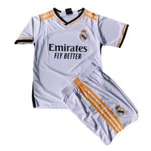 レアルマドリード ホーム 23/24 子供用 海外 サッカー レプリカ ユニフォーム トップ ス Tシャツ ズボン 半袖 運動着　KIDS