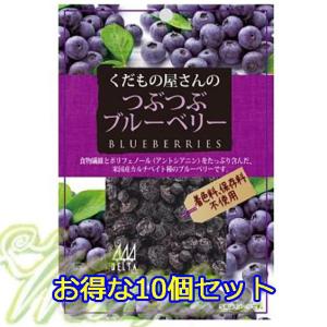 ≪お得な10個セット≫『くだもの屋さんのつぶつぶブルーベリー』食物繊維とポリフェノールをたっぷり米国産ブルーベリー！