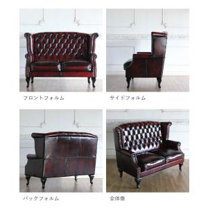 チェスターフィールドソファ ヴィンテージ レト...の詳細画像4