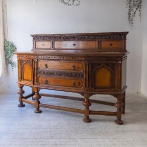 キャビネット 飾り棚 アンティーク レトロ 収納 シェルフ ロココ