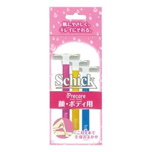 シック　Tディスポ　顔・ボディ用　(3本入)　女性用　シェーバー　使い捨てカミソリ｜wellness-web